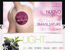 Tablet Screenshot of lightesteticabenessere.it
